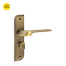 Khas Triumph Plus 1045 Door Handle Set in Matt Antique Brass, featuring a classic and refined design.