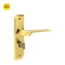 Khas Triumph Plus 1045 Door Handle Set in PVD, featuring a sleek and polished design.