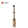 Bronces Coba 1204 Door Bolt in Old Antique Brass finish, made in Spain, featuring intricate detailing and solid brass construction.