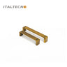 Italtecno 1992755 series drawer pulls in Coffee finish, available in 128mm and 192mm sizes.