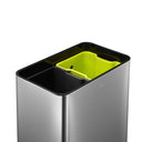 EKO TouchPro Bin EK9178 in brushed stainless steel, 45 litres, featuring multiple activation methods and a soft close lid for a silent and smooth operation, ideal for modern kitchen environments.