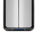 EKO Deluxe Phantom Sensor Bin EK9287 in brushed stainless steel, with motion sensor lid.