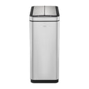 EKO Deluxe Phantom Sensor Bin EK9287 in brushed stainless steel, with motion sensor lid.