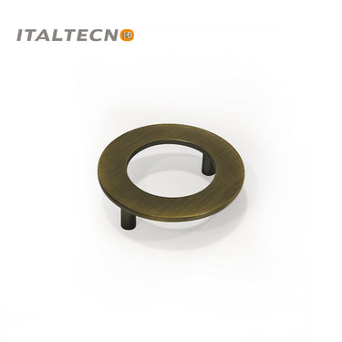 Italtecno 5372 drawer pull in Matt Antique Bronze finish, 64mm center-to-center, ideal for cabinets and drawers.