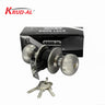 Krud-Al 5791 SS Round Lock, also known as Door Knob, Keyed Entry Door Knob, Knob Lock, in stainless steel finish, featuring three durable keys.