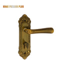 Khas Premeo Plus 5827-199 door handle set in antique finish with intricate detailing and ergonomic design.