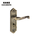 Khas Exclusive 5823-296 door handle set in MAB finish with intricate detailing on the handle and backplate.