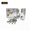 Khas Trend 9219B SS/SP Rim Lock with star key mechanism in stainless steel/satin polished finish.
