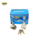 Khas Maxell 138-22 chrome-plated cabinet/drawer lock with keys.