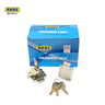 Khas Maxell 138-22 chrome-plated cabinet/drawer lock with keys.