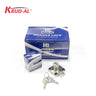 Krud-Al 138-22 chrome-plated cabinet/drawer lock with keys.