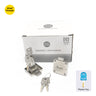 Khas Triumph 6138-38 chrome-plated cabinet/drawer lock with keys and master key.
