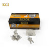 KGI 9022-20 chrome-plated cabinet/drawer lock with keys, made in Thailand.