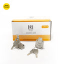 Khas Triumph 138-AT22 chrome-plated cabinet/drawer lock with keys.