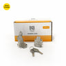 Khas Triumph 138-B38 chrome-plated cabinet/drawer lock with keys.
