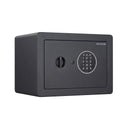 Italtecno EG-2031 residential safe in Sandy Grey finish, compact steel security box with digital keypad and manual key lock.
