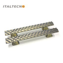 Italtecno HY3046 Door Pull Handle Set in Matte Antique Brass finish with a unique textured surface.
