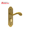 Krud-Al KD58303 Door Handle Set in MAE finish, featuring ornate design and secure lock mechanism.