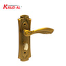 Krud-Al KD58304 Door Handle Set in MAE finish, featuring ornate design and secure lock mechanism.