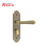 Krud-Al KD58305 Door Handle Set in AB finish, featuring classic design and secure lock mechanism.