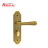 Krud-Al KD58305 Door Handle Set in AE finish, featuring classic design and secure lock mechanism.