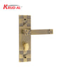 Krud-Al KD58308 Door Handle Set in MAB finish, featuring an artistic design and secure lock mechanism.