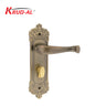 Krud-Al KD58310 Door Handle Set in Antique Brass (AB) finish, featuring a classic design and secure lock mechanism.