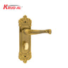Krud-Al KD58310 Door Handle Set in AE finish, featuring a classic design and secure lock mechanism.