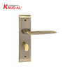 Krud-Al KD58312 Door Handle Set in AB finish, showcasing a modern design with a secure lock mechanism.