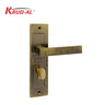 Krud-Al KD58314 Door Handle Set in AB finish, featuring a modern geometric design and secure lock mechanism.