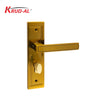 Krud-Al KD58315 Door Handle Set in AE finish, featuring a modern design and secure lock mechanism.