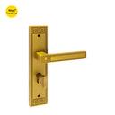 Khas Triumph Plus KH-015 Door Handle Set in MAE finish, showcasing a classic geometric design with a durable antique finish.