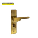 Khas Maximum Plus KH-030 Door Handle Set in Antique Brass (AE) finish, featuring a sleek modern lever handle design.