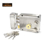 Khas Trend KT812 Rim Lock in satin nickel finish with star key mechanism.
