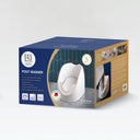 Khas white foot washer basin, featuring an ergonomic, electricity-free design for wudu and daily foot cleaning.