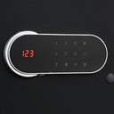 Italtecno MQ-2031ZH residential safe in Sandy Grey finish, compact steel security box with digital touch keypad.