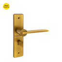 Khas Triumph Plus S1243H1714 door handle set in MAE/AE finish, showcasing a matt antique brass finish with a refined antique effect.
