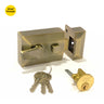 Khas Triumph SL-1646 AB Nightlatch in Antique Brass finish, featuring a sturdy build and elegant design.