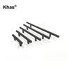 Khas SS Rod Handle in Black finish, available in sizes ranging from 4-in to 12-in.