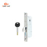 Cyber Lock sliding door lock with key, made in Thailand.