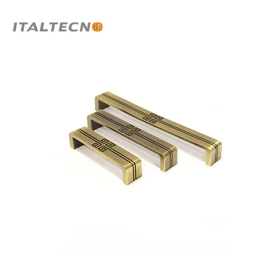 Italtecno 06-9265 Matt Bronze Drawer Pulls in three sizes, showcasing a sleek and elegant design for cabinets and furniture.