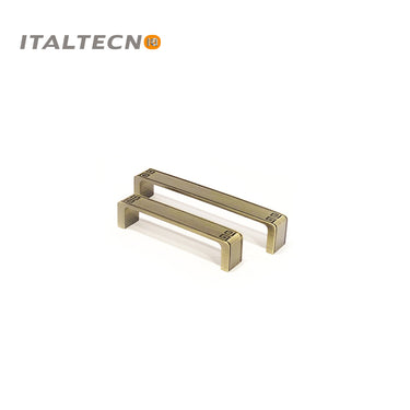 Italtecno 1992755 series drawer pulls in Matt Bronze finish, available in 128mm and 192mm sizes.