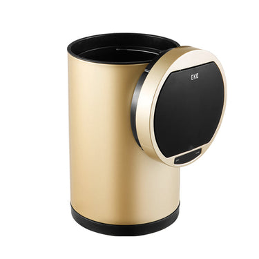 EKO Docomo Sensor Bin EK9285 in Champagne Gold, 9 Litre Capacity, featuring a motion sensor for automatic opening and a dynamic interface, ideal for modern living spaces.
