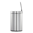 EKO Docomo X Sensor Bin EK9286 in brushed stainless steel, 6 litres, featuring hands-free motion sensor operation and a manual touch switch, designed for small, modern spaces.
