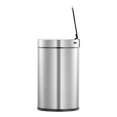 EKO Docomo X Sensor Bin EK9286 in brushed stainless steel, 6 litres, featuring hands-free motion sensor operation and a manual touch switch, designed for small, modern spaces.