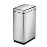 EKO Deluxe Phantom Sensor Bin EK9287 in brushed stainless steel, with motion sensor lid.