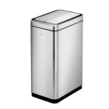 EKO Deluxe Phantom Sensor Bin EK9287 in brushed stainless steel, with motion sensor lid.