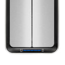 EKO Deluxe Phantom Sensor Bin EK9287 in brushed stainless steel, with motion sensor lid.