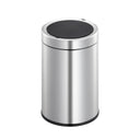 EKO Docomo X Sensor Bin EK9286 in brushed stainless steel, 6 litres, featuring hands-free motion sensor operation and a manual touch switch, designed for small, modern spaces.