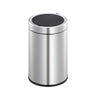EKO Docomo X Sensor Bin EK9286 in brushed stainless steel, 6 litres, featuring hands-free motion sensor operation and a manual touch switch, designed for small, modern spaces.